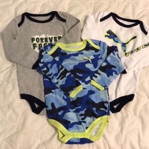 Puma long sleeve onesies